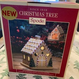 Spode Christmas Tree Gingerbread tea light house
